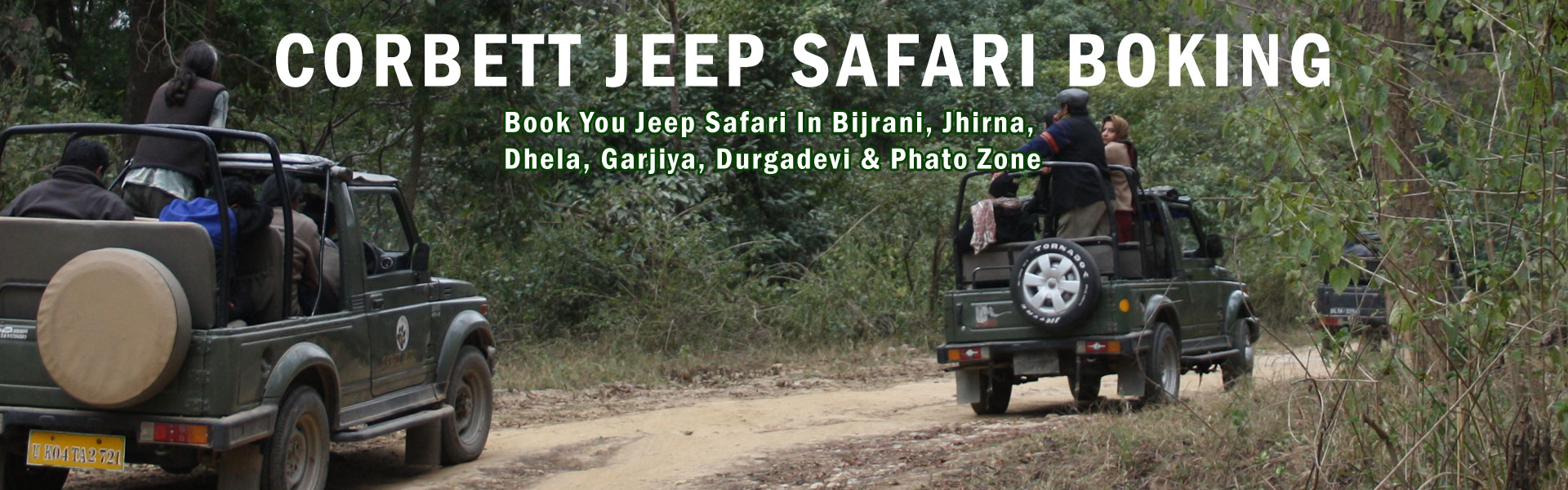 Corbett Jeep Safari Booking Banner